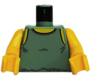 LEGO Sand Green Minifig Torso with Tank Top Dagobah Pattern (973 / 73403)