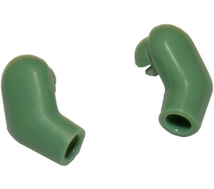 LEGO Sand Green Minifigure Arms (Left and Right Pair)