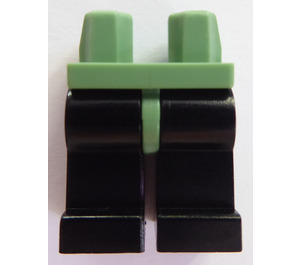LEGO Zandgroen Minifigure Heupen met Zwart Poten (73200 / 88584)
