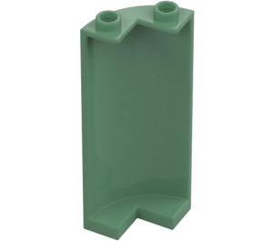 LEGO Sand Green Panel 2 x 2 x 5 Wall Curved (30987)