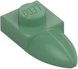 LEGO Verde sabbiato Piastra 1 x 1 con Dente (35162 / 49668)