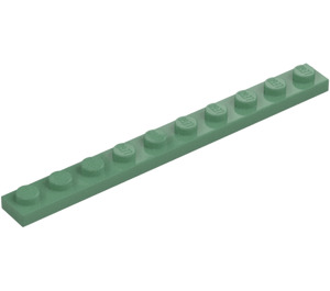 LEGO Sand Green Plate 1 x 10 (4477)