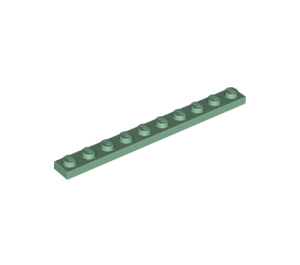 LEGO Sand Green Plate 1 x 10 (4477)