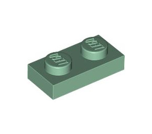 LEGO Sand Green Plate 1 x 2 (3023 / 28653)