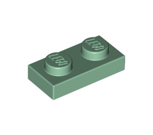 LEGO Vert sable assiette 1 x 2 (3023 / 28653)