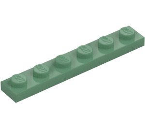 LEGO Pískově zelená Deska 1 x 6 (3666)