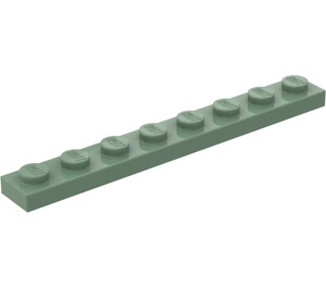 LEGO Pískově zelená Deska 1 x 8 (3460)