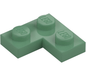 LEGO Zandgroen Plaat 2 x 2 Hoek (2420)