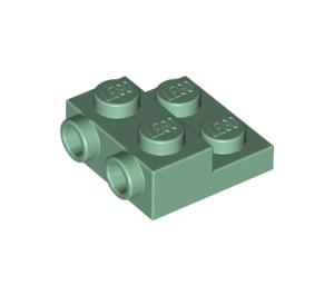 LEGO Sandgrün Platte 2 x 2 x 0.7 mit 2 Bolzen auf Seite (4304 / 99206)
