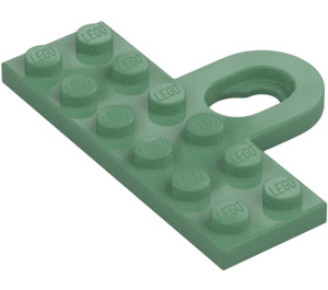 LEGO Sandgrün Platte 2 x 6 mit Picture Haken (78168)