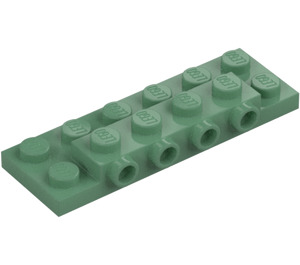 LEGO Verde arena Placa 2 x 6 x 0.7 con 4 Espigas en Lado (72132 / 87609)