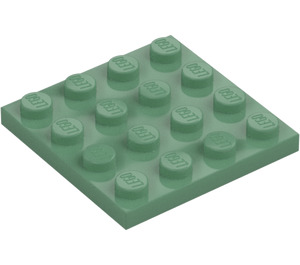 LEGO Verde sabbiato Piastra 4 x 4 (3031)