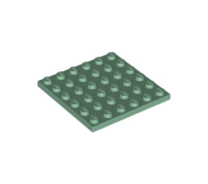 LEGO Sandgrün Platte 6 x 6 (3958)