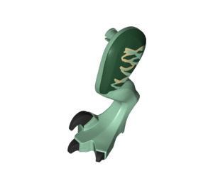 LEGO Sand Green Raptor Back Left Leg (20977)