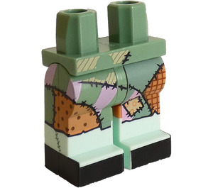 LEGO Sandgrün Sally Minifigur Hüften und Beine (3815 / 48827)