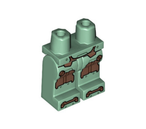 LEGO Sandgrün Tauchgerät Iron Mann Minifigur Hüften und Beine (3815 / 25723)