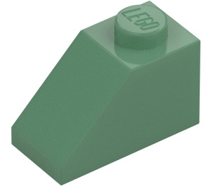 LEGO Zandgroen Helling 1 x 2 (45°) (3040 / 6270)