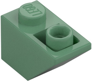 LEGO Sand Green Slope 1 x 2 (45°) Inverted (3665)