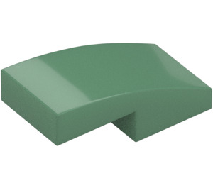 LEGO Sand Green Slope 1 x 2 Curved (11477)