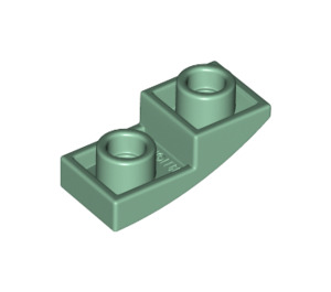 LEGO Vert sable Pente 1 x 2 Incurvé Inversé (24201)