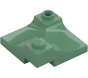 LEGO Sand Green Slope 1 x 3 x 3 Double Curve (73682)