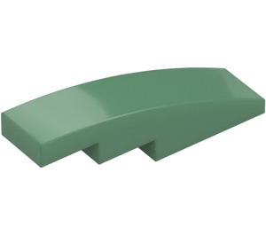 LEGO Sand Green Slope 1 x 4 Curved (11153 / 61678)