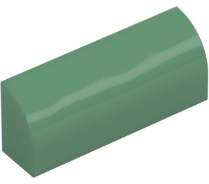 LEGO Verde sabbiato Pendenza 1 x 4 Curvo (6191 / 10314)