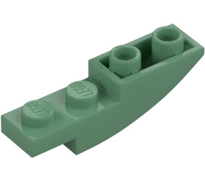 LEGO Piaskowa zieleń Nachylenie 1 x 4 Zakrzywiony Odwrotny (13547)