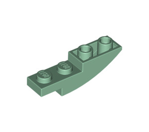 LEGO Sand Green Slope 1 x 4 Curved Inverted (13547)