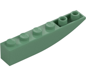 LEGO Zandgroen Helling 1 x 6 Gebogen Omgekeerd (41763 / 42023)