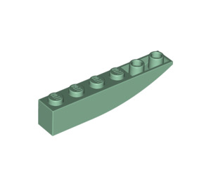 LEGO Sandgrün Steigung 1 x 6 Gebogen Invertiert (41763 / 42023)