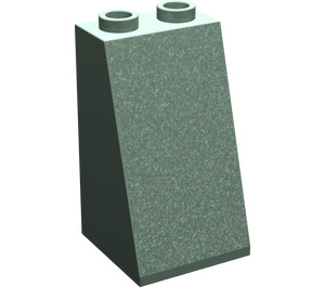 LEGO Vert sable Pente 2 x 2 x 3 (75°) Goujons creux, surface rugueuse (3684 / 30499)