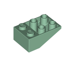 LEGO Vert sable Pente 2 x 3 (25°) Inversé sans raccords entre les tenons (3747)