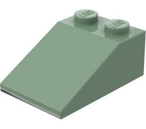 LEGO Zandgroen Helling 2 x 3 (25°) met ruw oppervlak (3298)