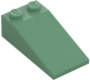 LEGO Sand Green Slope 2 x 4 (18°) (30363)