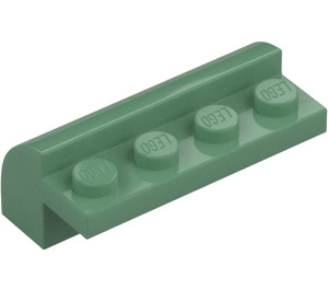 LEGO Verde sabbiato Pendenza 2 x 4 x 1.3 Curvo (6081)