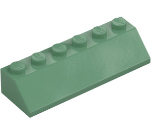 LEGO Hiekanvihreä Luiska 2 x 6 (45°) (23949)