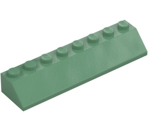 LEGO Zandgroen Helling 2 x 8 (45°) (4445)