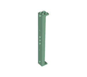 LEGO Sand Green Support 2 x 2 x 13 with 5 Pegholes (91176)