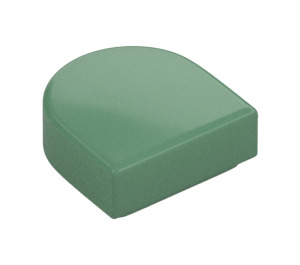 LEGO Sand Green Tile 1 x 1 Half Oval (24246 / 35399)