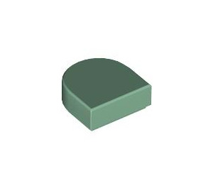 LEGO Vert sable Tuile 1 x 1 Demi Oval (24246 / 35399)