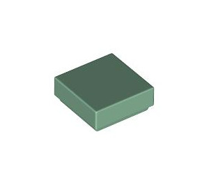 LEGO Sand Green Tile 1 x 1 with Groove (3070 / 30039)