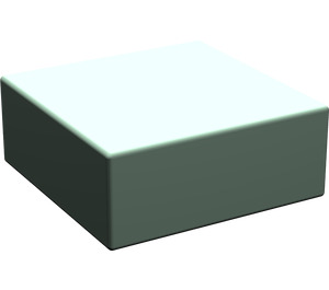 LEGO Sand Green Tile 1 x 1 without Groove