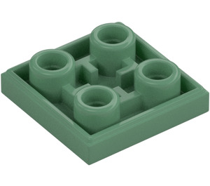 LEGO Hiekanvihreä Laatta 2 x 2 Käänteinen (11203)