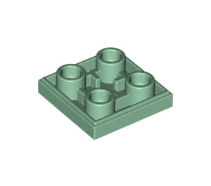 LEGO Sand Green Tile 2 x 2 Inverted (11203)