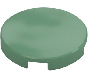 LEGO Sand Green Tile 2 x 2 Round with Bottom Stud Holder (14769)