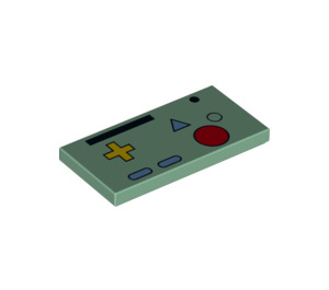 LEGO Vert sable Tuile 2 x 4 avec Video Game Controls (27278 / 87079)