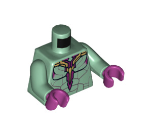 LEGO Sandgrün Vision mit Sandgrün Anzug Minifigur Torso (973 / 76382)