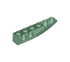 LEGO Sand Green Wedge 2 x 6 Double Inverted Right (41764)