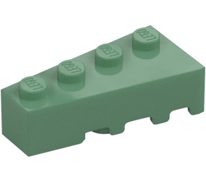 LEGO Vert Sable Pièce de monnaie Brique 2 x 4 La gauche (41768)